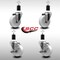 Service Caster 4'' SS Nylon Wheel Swivel 1-1/2'' Expanding Stem Caster Set 2 Brakes, 4PK SCC-SSEX20S414-NYS-2-TLB-2-112 - alternate 3